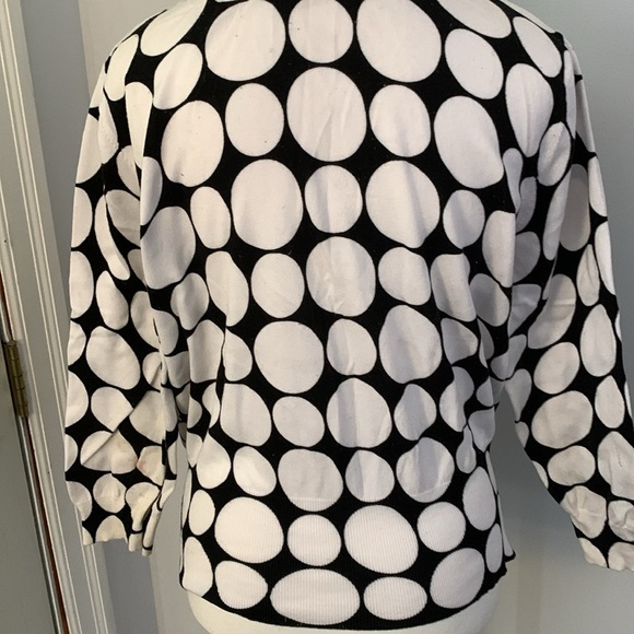 Geometric vintage Jones New York cardigan sweater - Picture 2 of 9